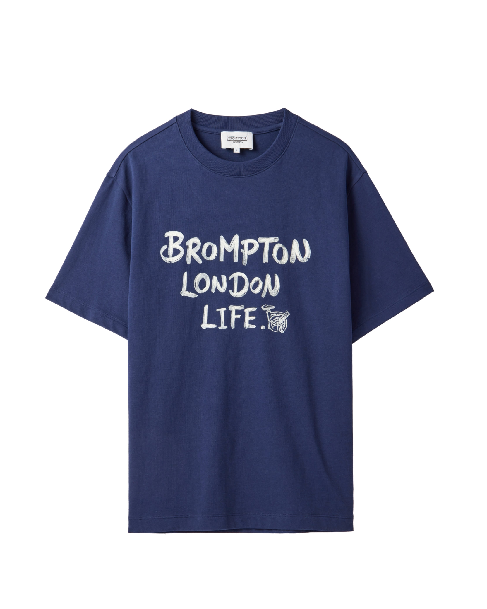LETTERING GRAPHIC T-SHIRT - NAVY