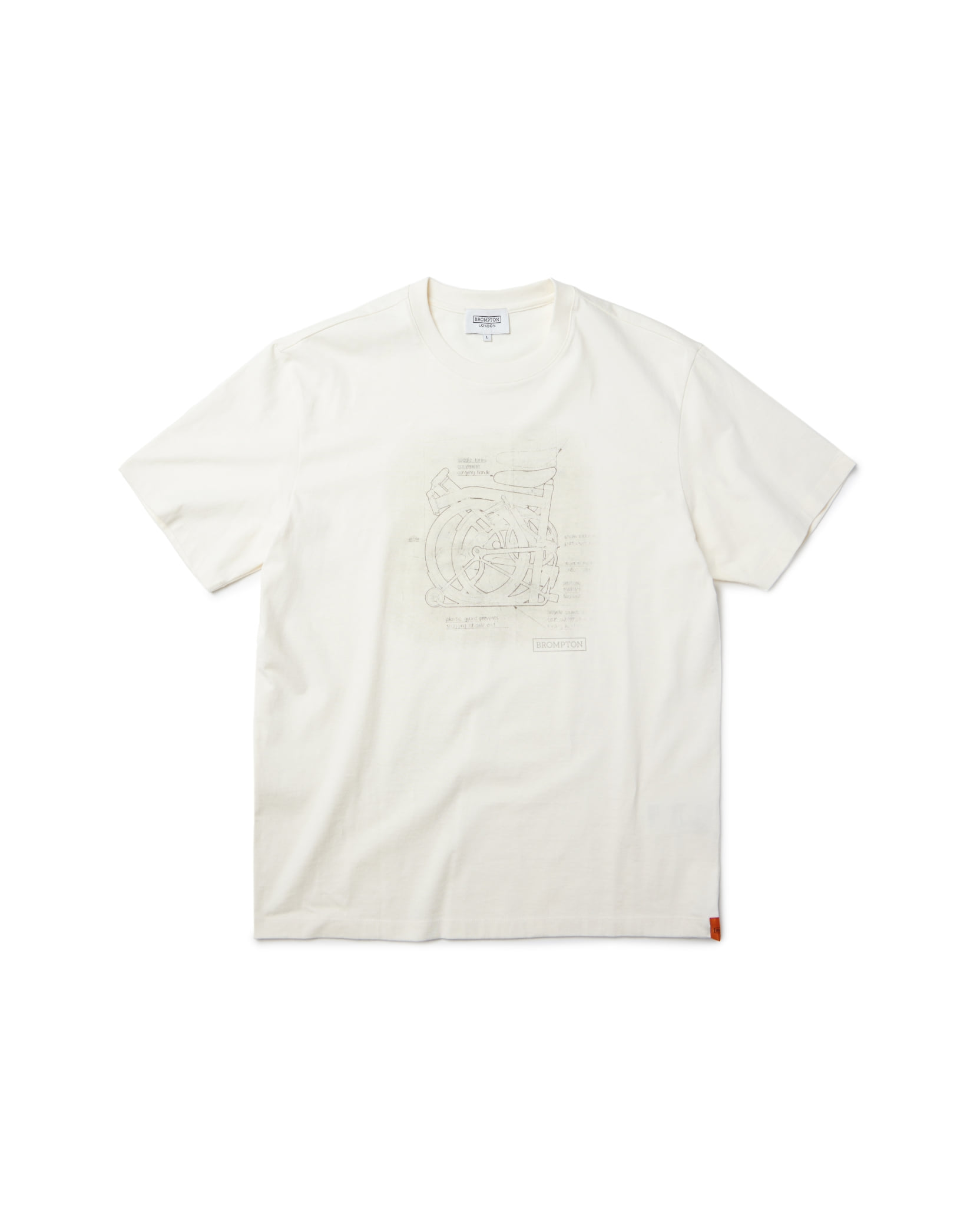 FRONT BICYCLE GRAPHIC T-SHIRT - IVORY