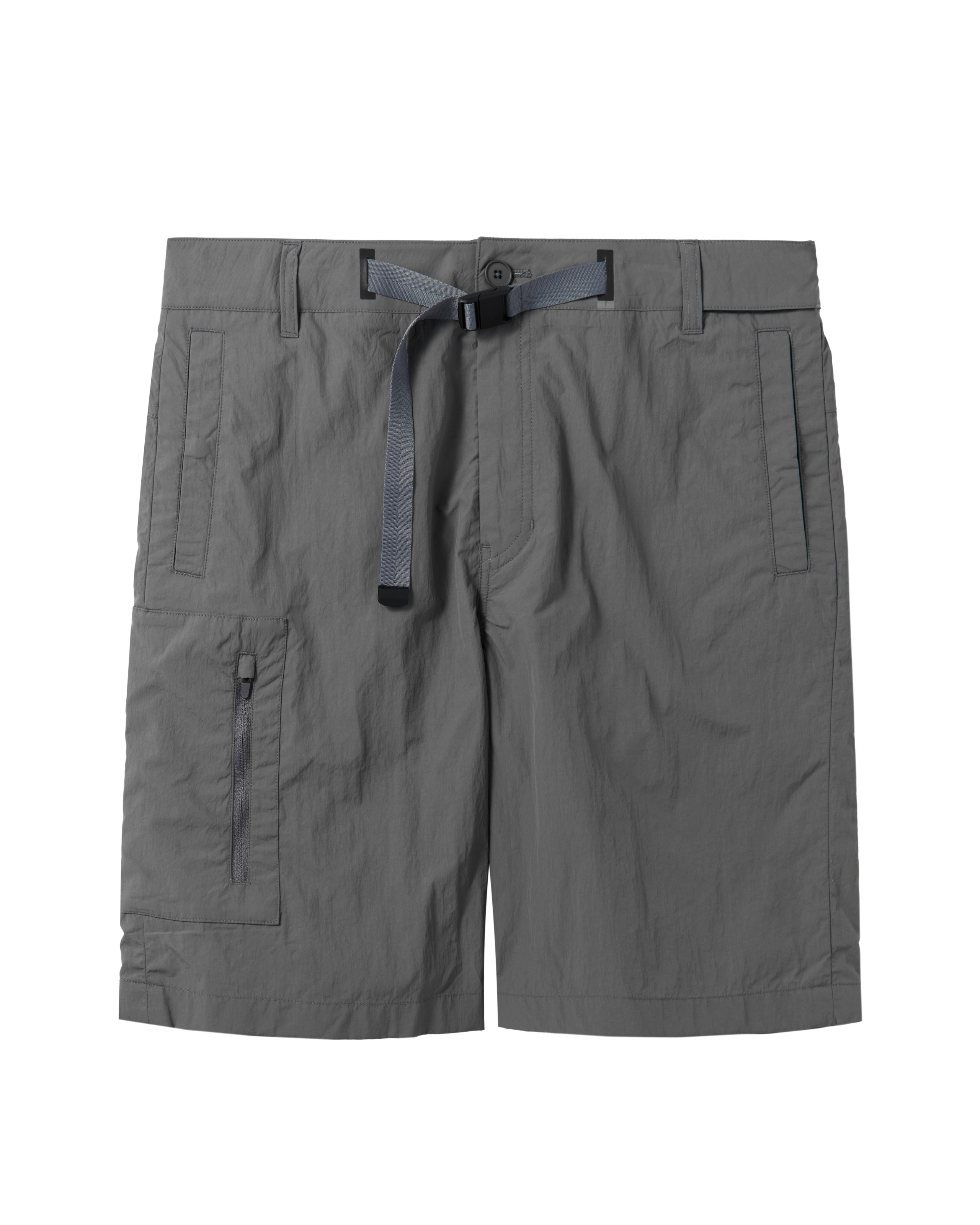 BELTED SHORTS - D/GREY